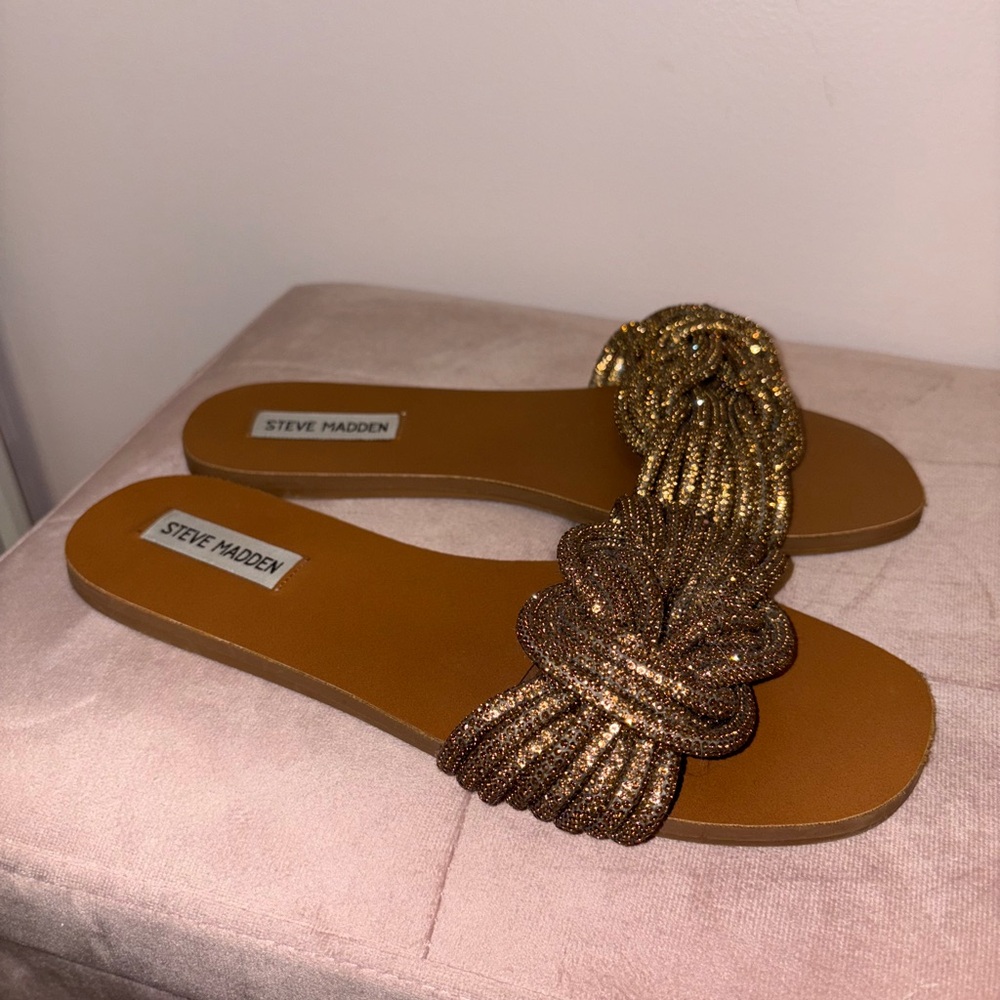 Steve Madden Gold Adore Women's Sandals